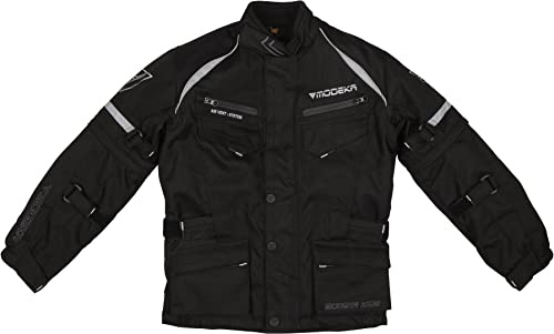 Modeka Tourex II Veste textile de moto pour enfants, schwarz, 128