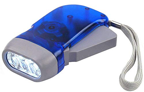 Appuyez sur la Main Lampe Torche Lampe de Poche LED Wind Up Lampe de Poche Wind Up Dynamo Manuel Magnéto Témoin d'alimentation Camping