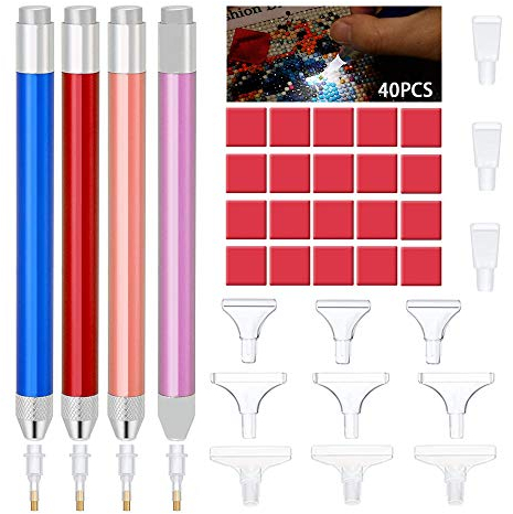 LED Diamant Malerei Bohrstift,Diamond Painting Stift Mit Licht,Diamond Painting Zubehör Stift Led,Diamond Painting Stift,Diamond Painting Zubehör Stift,Diamant Painting Stift Set