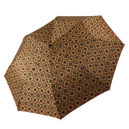 Pierre Cardin Regenschirm Taschenschirm Öffnungsautomatik Damen Braun