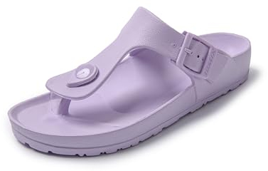 JOMIX Infradito Donna Piscina Spiaggia Ciabatte Donna Gomma Comode Casa Mare SD2225 SD9220 (Viola, 38)