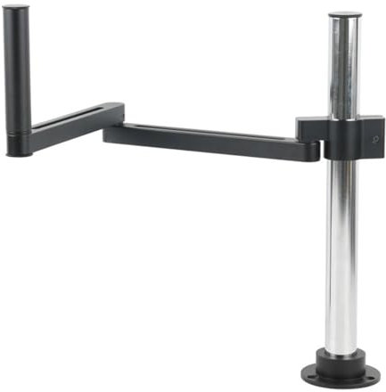 Mikroskop-Zubehör-Kit Einstellbare Gelenkklemme, Mikroskophalterung, 50-mm-Ringhalter, C-Mount-Zoomobjektiv-Klappständer Mikroskopische Objektträger (Size : None Holder Stand)