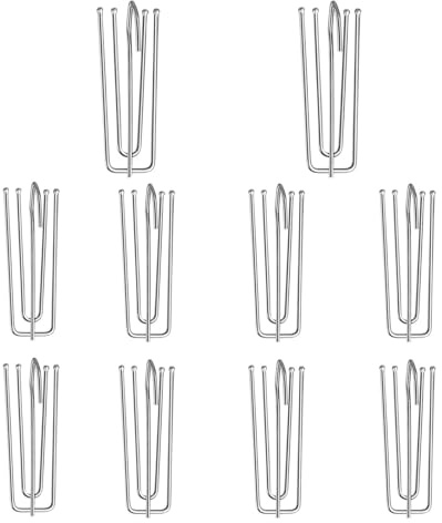 Gardinenhaken，40 Stück Edelstahl Vorhänge Haken，Klammer Klemmhaken Gardinenhaken für Gardinen und Vorhangringe