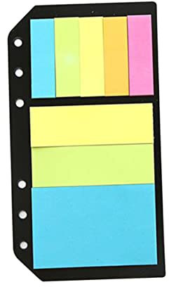 MAGICLULU Selbstklebende Blöcke Loseblatt Aufkleber Etikettenaufkleber Lesezeichenaufkleber Loseblatt Index Schutzfolie Umweltfreundlich Papier Notizen Tipps