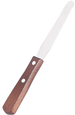 Spatola per Ceretta in Metallo, Spatola per Ceretta Coltello per Miscelare Cera in Metallo, Acciaio Inossidabile Dritto per Depilazione del Corpo, Applicatore Strumento per