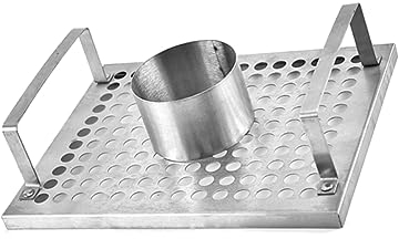 POPETPOP Stainless Steel Chicken Barbecue Rack Portable Grill Tool for Home Outdoor Bbq Cooking