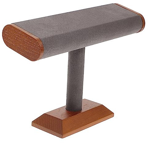 WOFASHPURET Holzuhr Ständer Schmuck Organizer Uhren Display Stand Holz Rack Armreif Halter Platzsparend Präsentation