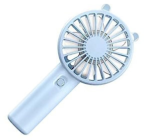 siduytin Ventilateur portatif Mini Ventilateurs USB Dispositif de Refroidissement de Bureau Petit Refroidisseur de Cils de Maquillage pour Femmes Filles Enfants Bureau de dortoir extérieur, Bleu