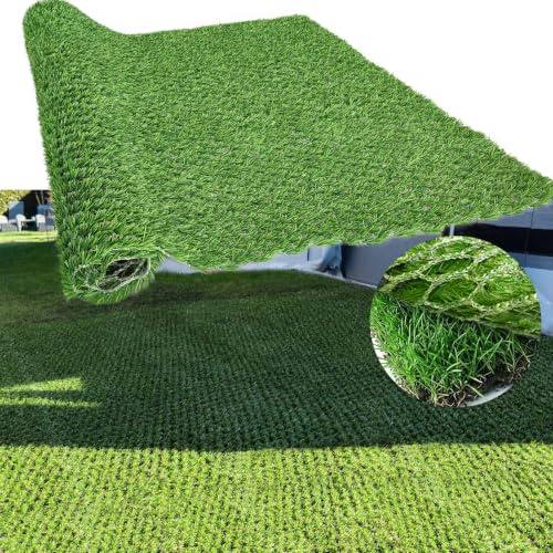 honeypet Hybridrasen, 1,8 m x 2 m, Kunstrasen, Rasenbeet, vermischt sich mit Naturgras, Outdoor-Kunstrasen, Outdoor-Teppich, Terrasse, Rasen-Dekoration