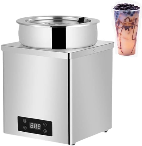 Machine à boules de taro et de tapioca,ensemble de marmites à lait et à soupe,marmite à soupe électrique commerciale 3 L/7 L,tempéreuse à chocolat 600 W, chauffe-plats professionnel,7L