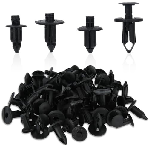 BOXOB 120pz Clip Parafanghi, Rivetti Carrozzeria 4 Stili Rivetti a Pressione Compatibili con UTV ATV Moto Bici Sportiva M6 M7 M8 Fermo Ricambio per Polaris Yamaha Suzuki Kawasaki