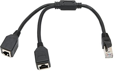 VELATEMOR RJ45 Ethernet -Adapter -Kabelweiterung, RJ45 Ethernet -Adapterkabelweiterung für PC Router Modem Female to Female
