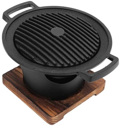 Yctze Rauchloser Koreanischer Grill Grill - Mini One Person Japanische Grillpfanne für Innenkoch, Schnelles Erhitzen von Nicht -Stick für die Heimnutzung und Versammlungen Im Freien Im Freien