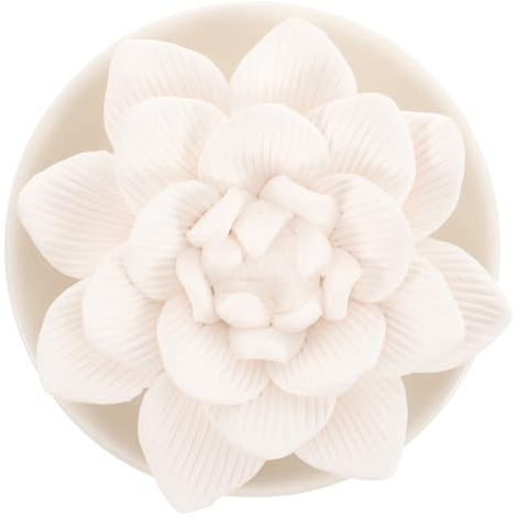 Alipis Essential Oil Diffuser Plaster Flower Decor Stone for Bathroom Bedroom Car Home Aromatherapy with Lotus Design