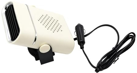 Rvluw Calefactor portátil para Coche, 12 V, 150 W, con rotación de 360°, Compacto 2 en 1, para Coche, camión, SUV en Invierno