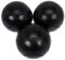 Obut Pétanque-/Boccia-/Boule-Matchkugeln, halbweich, 73 mm, Schwarz, schwarz, 700g