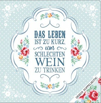 Cook Shop Geschirrtuch - Das Leben Ist Zu Kurz, 200 G
