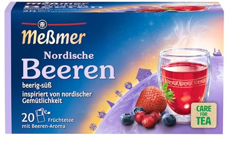 Meßmer Ländertee Nordische Beeren | 20 Teebeutel | Früchtetee mit Beeren-Aroma | beerig-süß