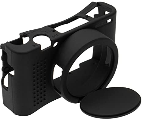 vhbw Hülle kompatibel mit Sony Cyber-Shot DSC-RX100 M7 Kamera - Case, Silikon, schwarz