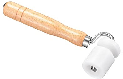 sourcing map 7.5'' Seam Roller 2 Width POM Wheel Smooth Surface External Corner Edge Roller