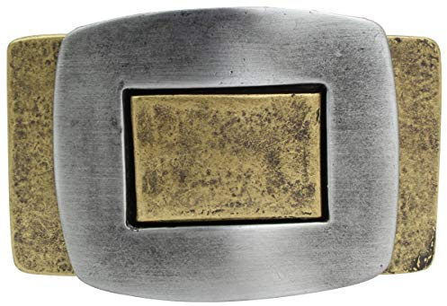 BELTINGER Gürtelschnalle Bicolors 4,0 cm | Buckle Wechselschließe Gürtelschließe 40mm Massiv | LARP- und Mittelalter-Outfit