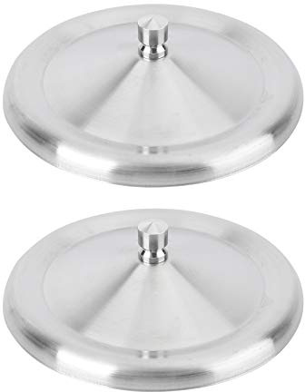 2 Piezas Tapas De Taza De Acero Inoxidable 10Cm, Cubiertas Reutilizables para Bebidas, Antipolvo Y Herméticas, Color Plateado