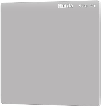 Haida Filtro polarizador de cine de 4 x 4 pulgadas, filtro polarizador para caja mate para cinematografía y videografía