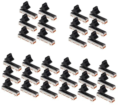 ibasenice 30piezas Potenciómetros Deslizantes Lineales Electrónicos Para Mezcladores y De Sonido Preciso De Volumen