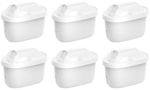 Filtres à eau - Filtre à eau | Carafe filtrante pour l'eau | Filtre purificateur d'eau | Filtre pour pichet d'eau | Filtres à charbon actif 6 pièces pour cruches | Réduire les impuretés Fil