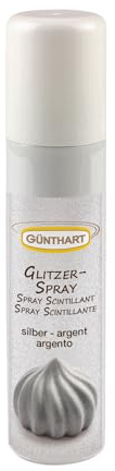 Günthart Glitzerspray, Sprühspray Silber 100 ml | 1er Pack (1 x 100 ml)