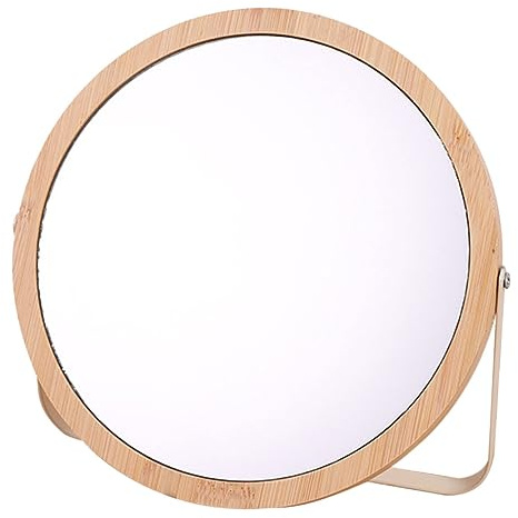 Vaguelly Tischspiegel Aus Holz Tragbarer Schminkspiegel Klappbarer Kosmetikspiegel Für Schreibtisch Kommodenspiegel Mit Schlichtem Design Für Haushalt