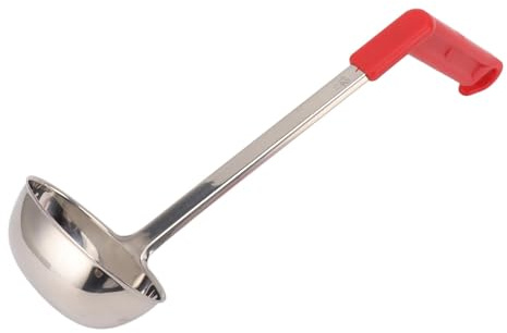 WPKD BLUEIY Cuillère de service en acier inoxydable - Passe au lave-vaisselle - Avec trou de suspension - 30 cm de long - Argenté - Idéal pour un usage domestique et professionnel - Tasse à sauce en