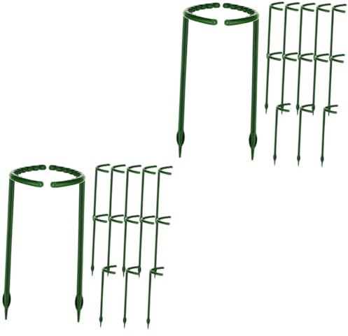 ibasenice 2 Ensembles Support De Plantes Grimpantes Lot de Supports pour Plantes Orchidées Étagère De Jardin Résistante pour Fleurs Intérieur Et Extérieur 15 Pièces * 2