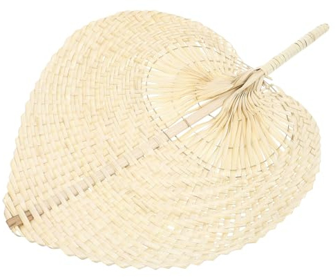 UTHCLO abanico de palma ventilador abanico tejido fanáticos del manual de mano Hold