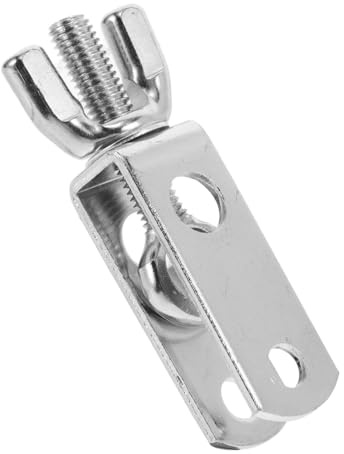 Kuhglocken Halterungsclip aus Legierung für Schlagzeug | Silber, Stabile Klemmbefestigung mit Hoher Spannkraft, für Drum und Cowbell als Hardware Zubehör
