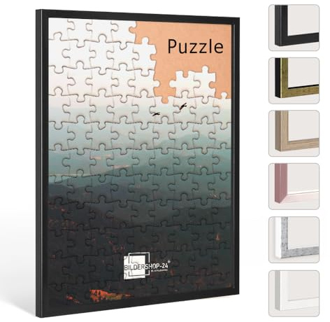 Bildershop-24 Puzzlerahmen Neo Schwarz (matt) 48x64cm (ca. 1000 Teile)