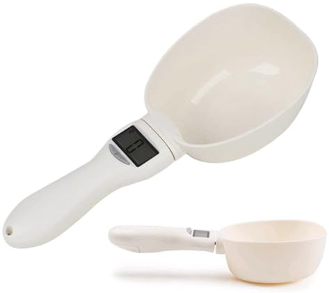 Electronic Measuring Spoon - 800g/0.1g Precision Digital Kitchen Scale with LED Display | Detachable Handle for Pet Food, Coffee, Baking & Cooking