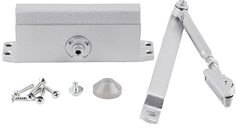 NOENNULL Chiudiporta Automatico, da 35 a 60 Kg, Apriporta, Chiudiporta, Regolabile, Aereo, Buffer, Posizionamento Iniziale, a Molla, Idraulico