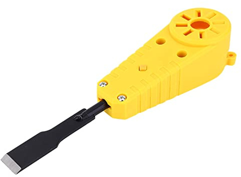 OVAQUIXI Juego de Cinceles Eléctricos Profesionales para Amoladora Angular, Herramienta para Tallar Madera, 2 Cinceles de Acero y Tuercas para Carpintería