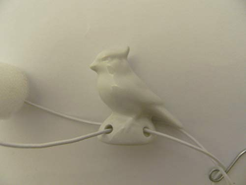 Lindner Porzellan Tropfenfänger Haubenlerche, weiß, für Kaffee- oder Teekannen, Tier Lerche Vogel