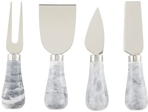 Prodyne KM-4-W Froma Knives Cheese Knife, Set of 4, White