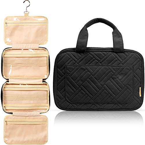 BOACAY Kulturbeutel für Damen, Mädchen, Kinder, Kulturtasche mit Henkel, Reise Kosmetiktasche zum Aufhängen, Schminktasche, Waschtasche