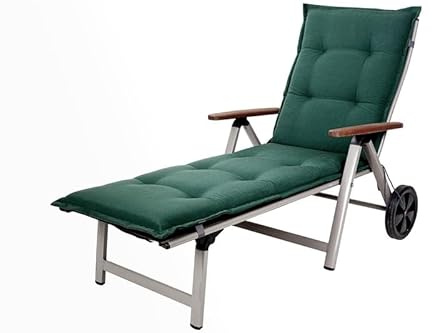 KETTtex 2147 Auflage Rollliegen Florence dunkelgrün Sitzpolster 190x60x8 cm (ohne Liege)