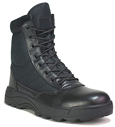 BARTIUM Mens Boots Lace up Combat Winter Boots| Attractive Looking Walking Boots| Anti Skid Sole Mens Boys Boot| Mens Boys Rounded Toe Low Heel Calf Outdoor Boots