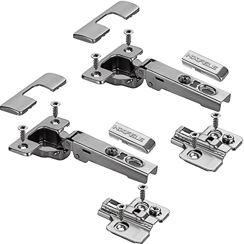 Gedotec Türscharnier Küche Topfband | 1 Set Scharnier Eckanschlag | MADE IN GERMANY | Metalla Premium 110° | Topfscharniere 35mm | Schanier zum Schrauben + Soft-Close Dämpfung | Schranktür Dämpfer
