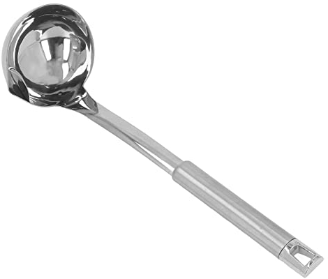 Louche à Soupe Séparateur D'huile, Sauce en Acier Inoxydable Séparateur de Graisse Cuillère à écumoire Hot Pot Cuillère à Filtre à Huile pour la Maison, le Restaurant, le Pique-nique