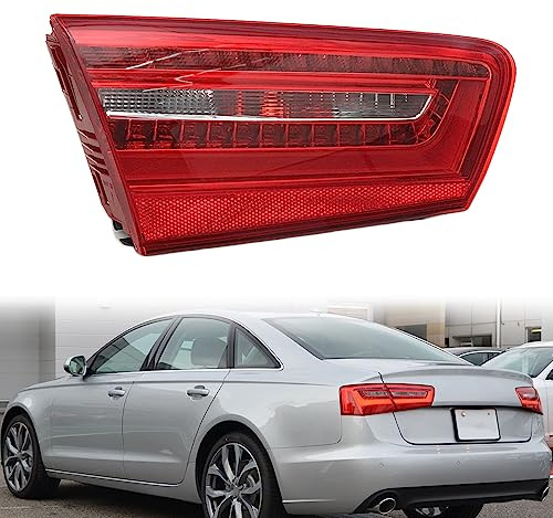 Rücklicht Rückleuchte für Audi A6 C7 2012 2013 2014 2015 2016, Auto Rücklicht Montage Bremslicht Blinker Links Rechts Ersatzteile,Left-Inside 1PCS