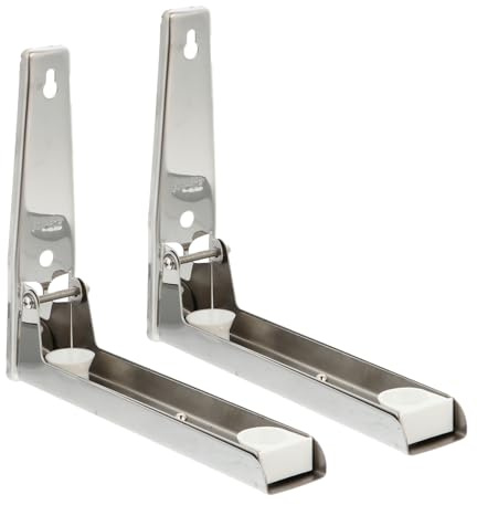 Garneck 2St Mikrowellen Edelstahl-Organizer Wandhalterung küchenmaschiene kochgeschirr Wandregal regalhalterung Ofenhalter Mikrowellenständer Rostfreier Stahl Backofengestell Gao Wen