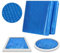 WOLTU Cubierta Piscina Redonda 450x220cm, Manta Termica Piscina, Cobertor Solar Piscina PE, Cubierta Protección Burbujas, Lona Piscina Cortable, Azul