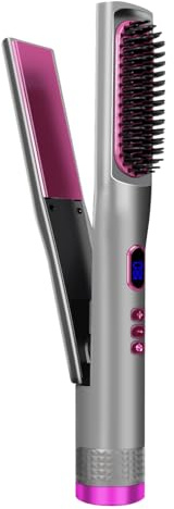Glättbürste Haarglättungsbürste (Grau Lila)